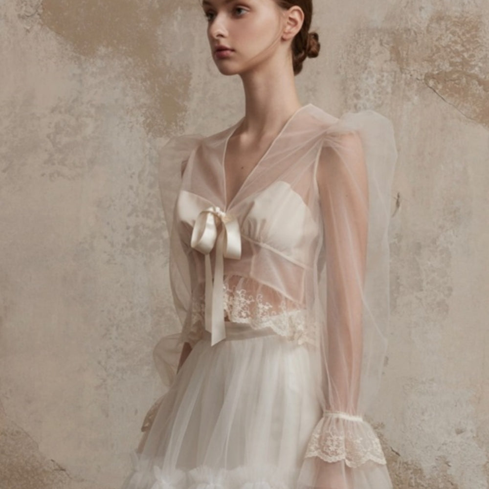 FA SOGNO Sheer Blouse