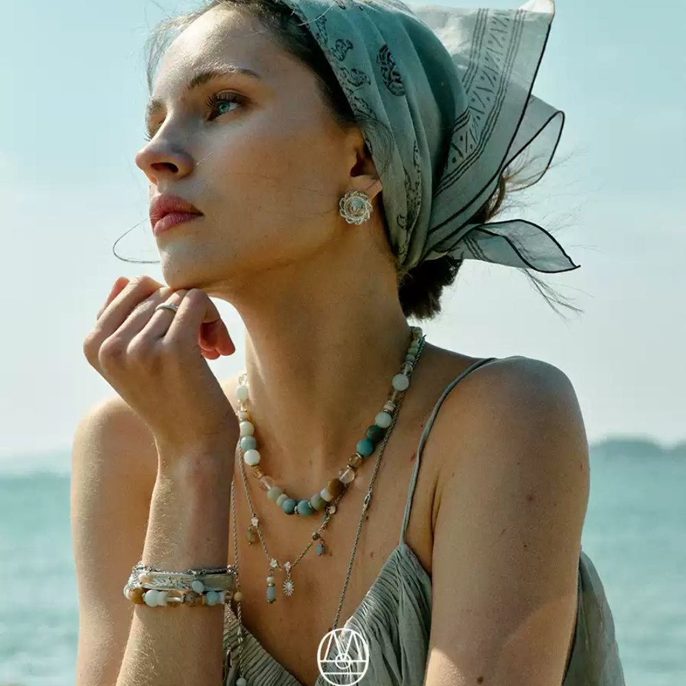 MONSECRET Linen Scarf