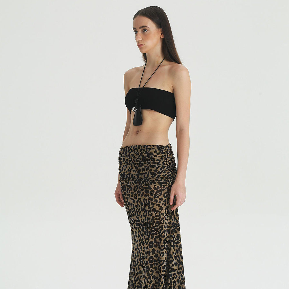 1COTHEN Leopard Print Skirt