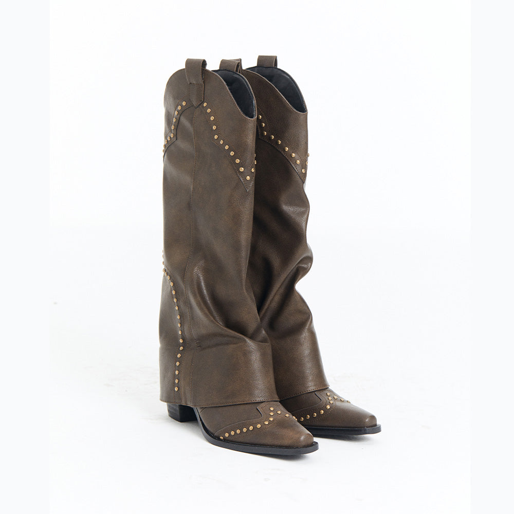 1COTHEN Western Studded Boots