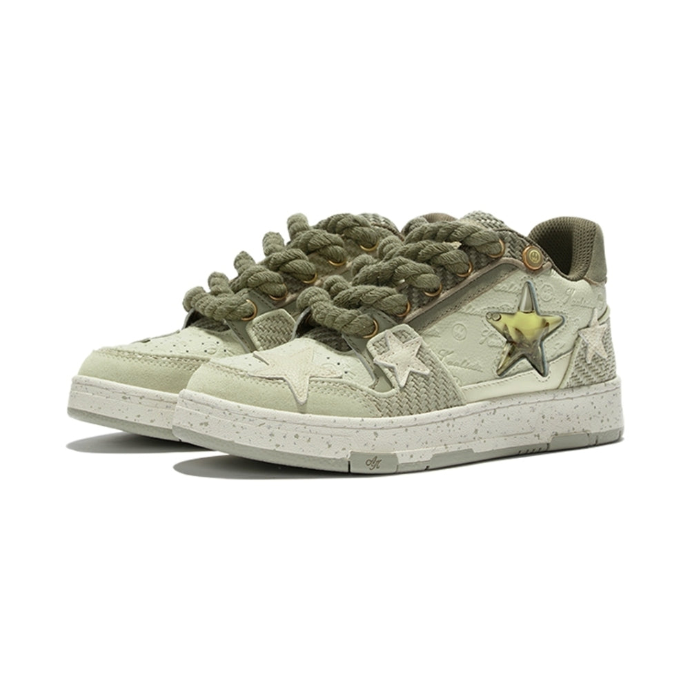 KAALIXTO丨Retro Star Sneakers-West Lake Longjing Tea