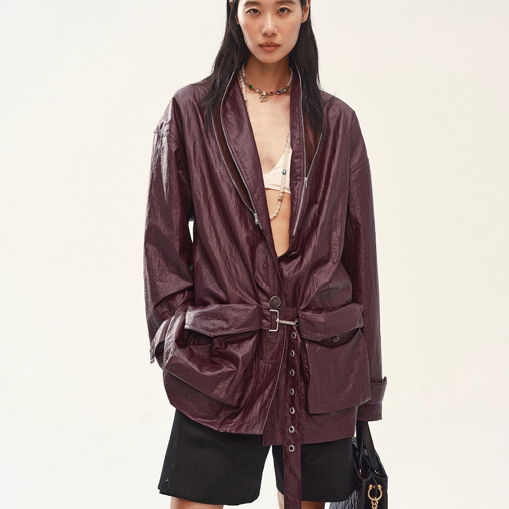 MEDIUM WELL Velvet-lined Collar Jacket