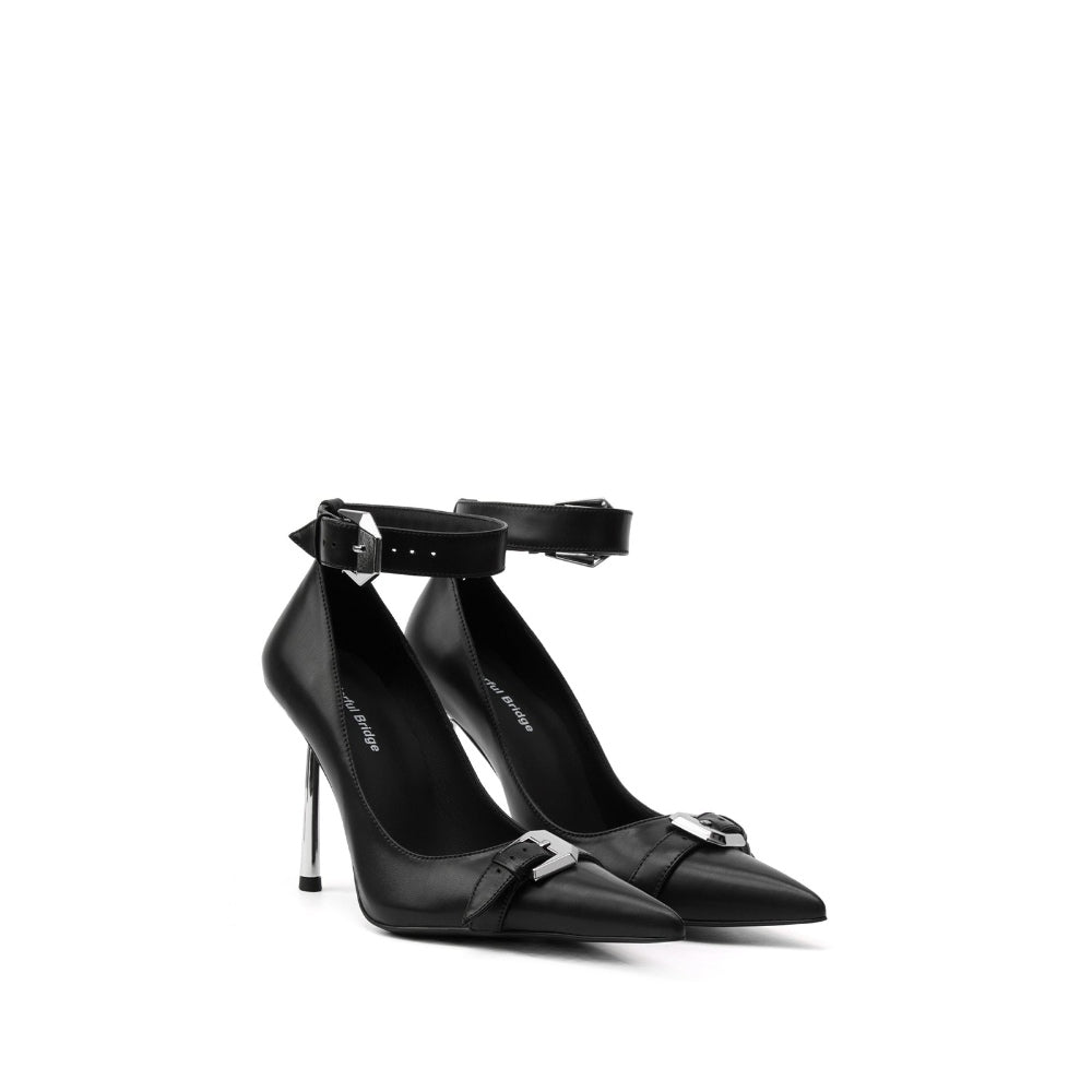 Colorful Bridge【Yueduo】Metal Buckle Strap High Heels