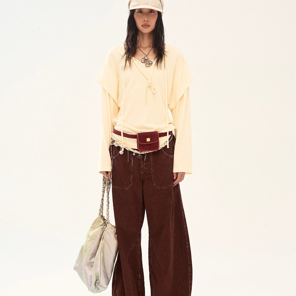 MEDIUM WELL Wool Silk Blend Top