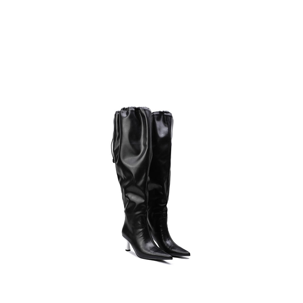 Colorful Bridge【Night Dive】Designed wrinkled high boots