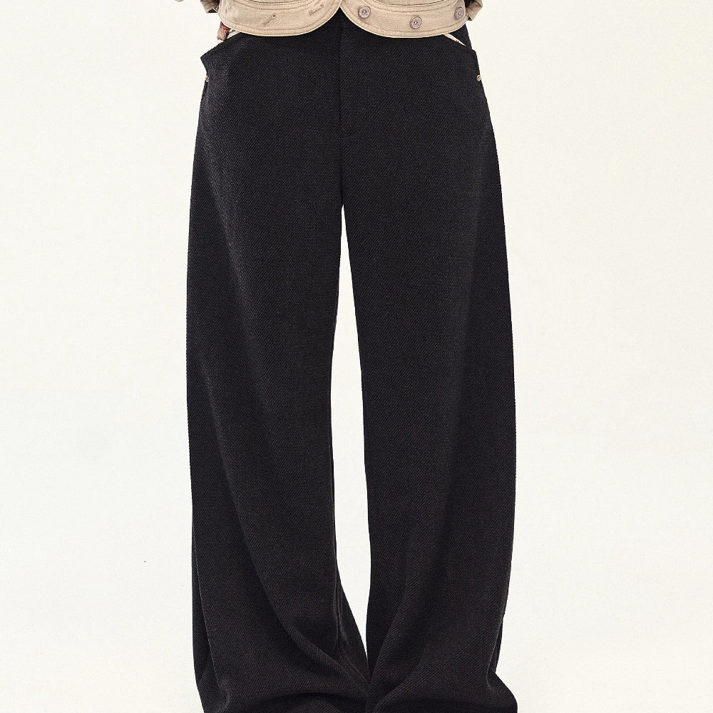 MEDIUM WELL Wool-Acetate Blend Trousers