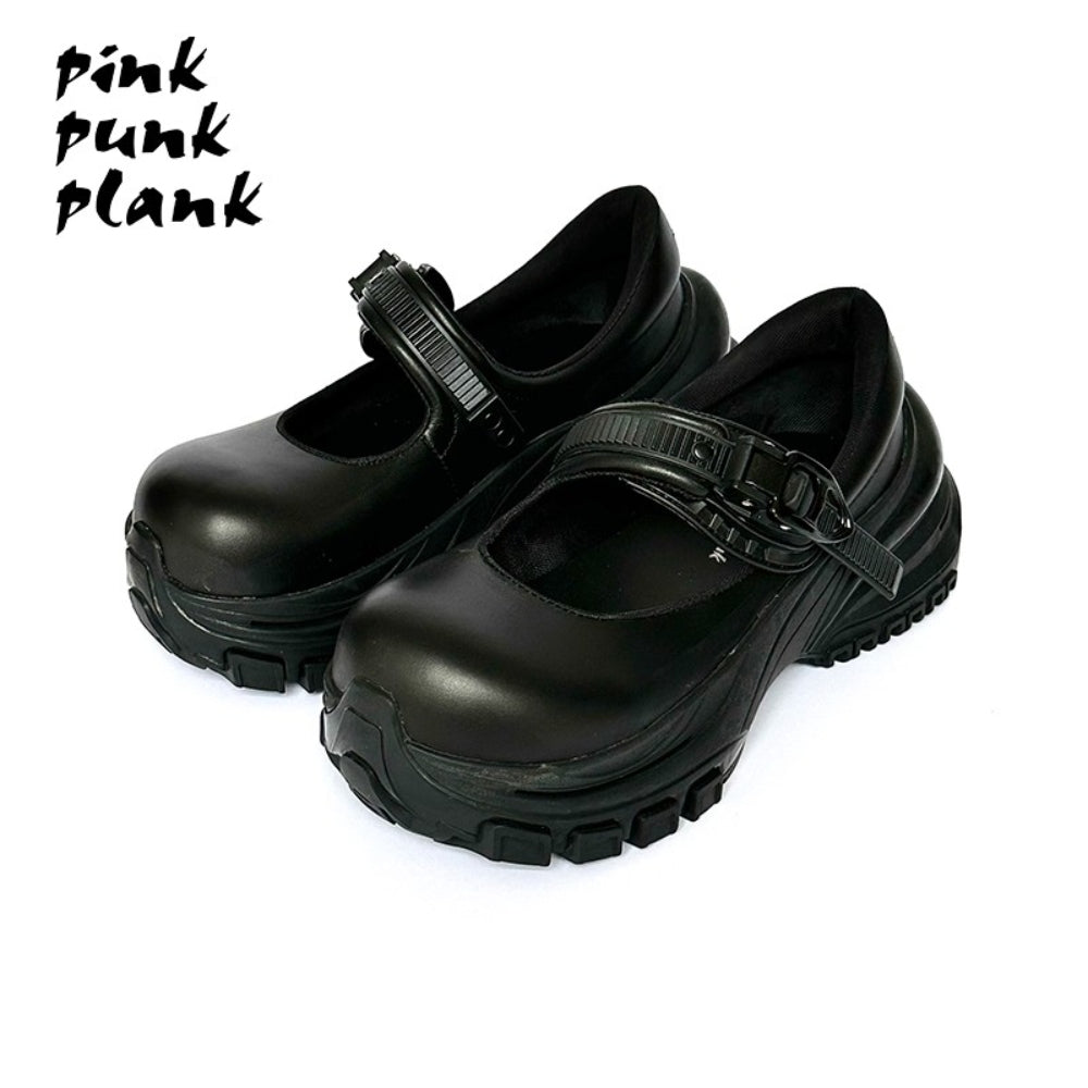 PINKPUNKPLANK thick-soled functional sports Mary Jane shoes