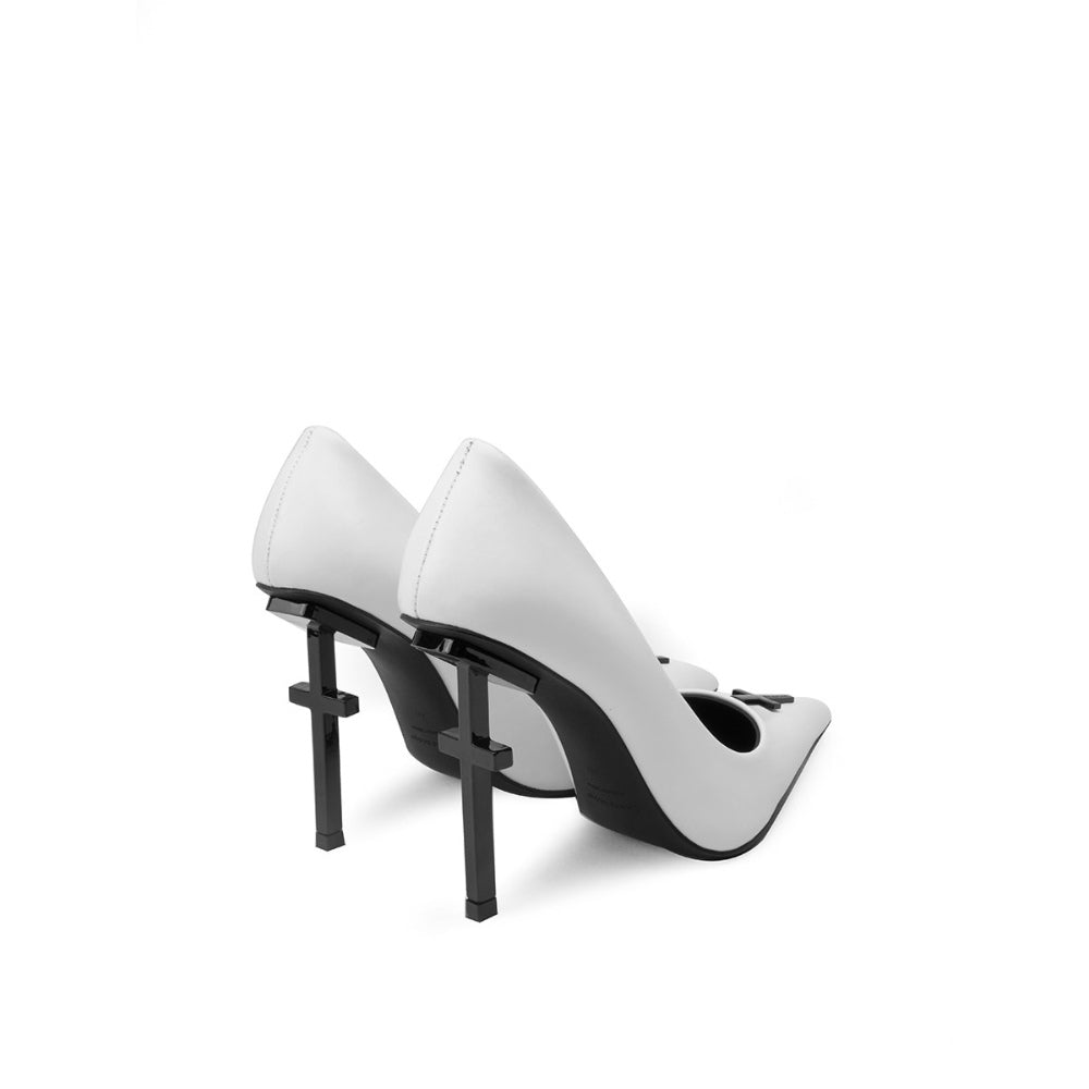 Colorful Bridge丨Crucifix Cross Series White Nun Women's High Heels