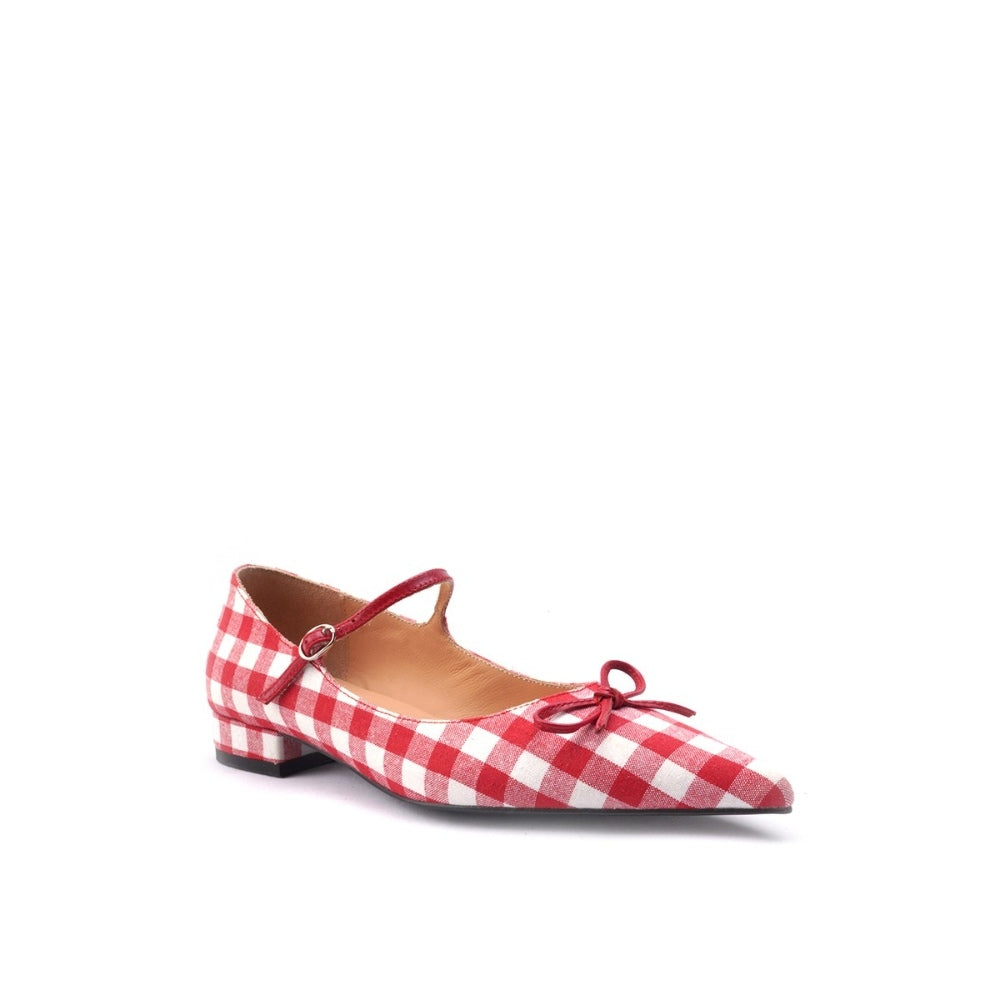 Colored Bridge丨Holiday Plaid Mary Jane Shoes Women's Bow Flats