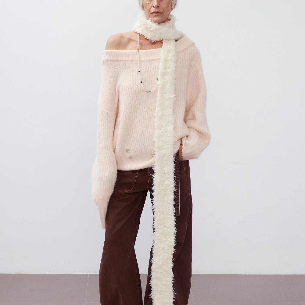 MEDIUM WELL Off-Shoulder Oversized Sweater