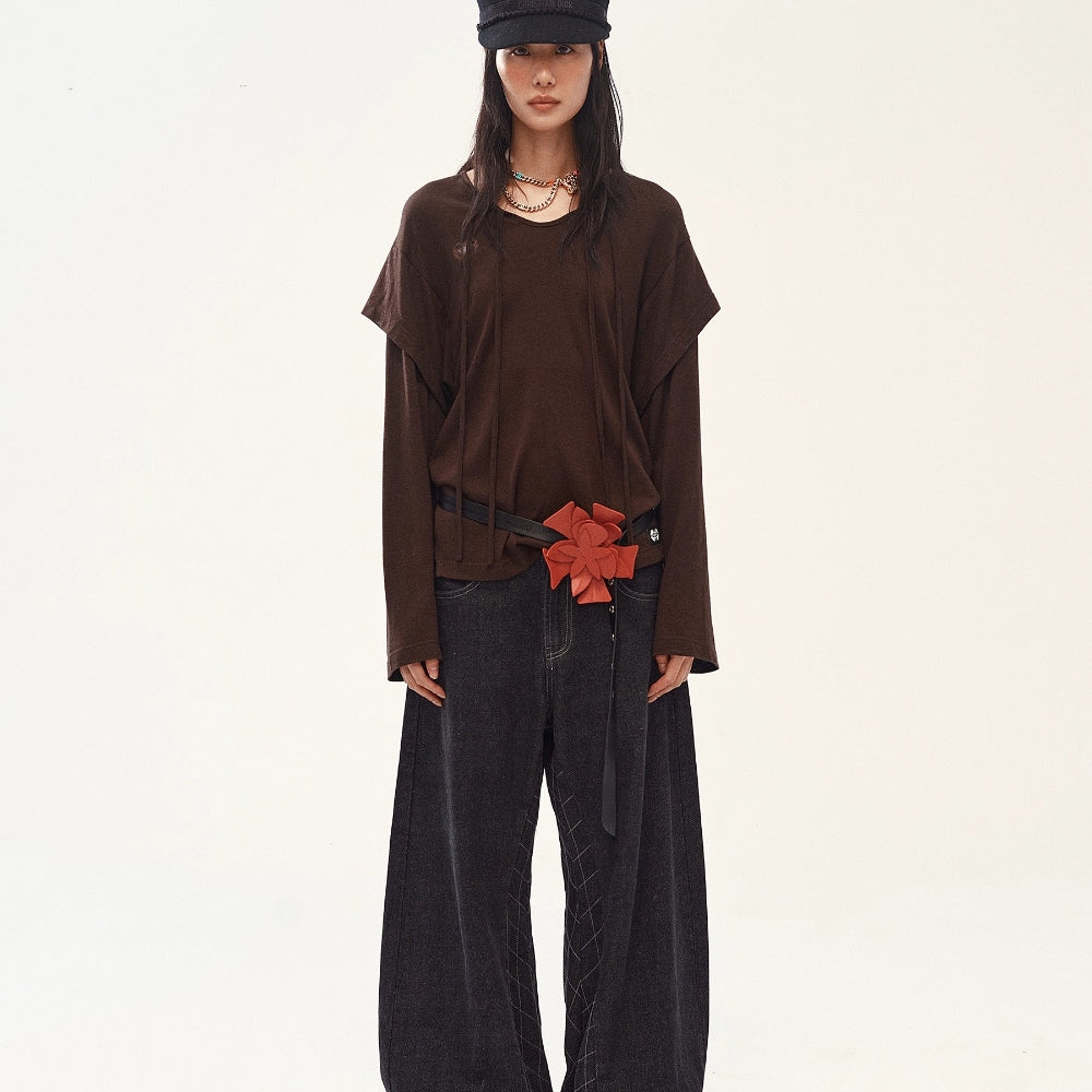 MEDIUM WELL Wool Silk Blend Top