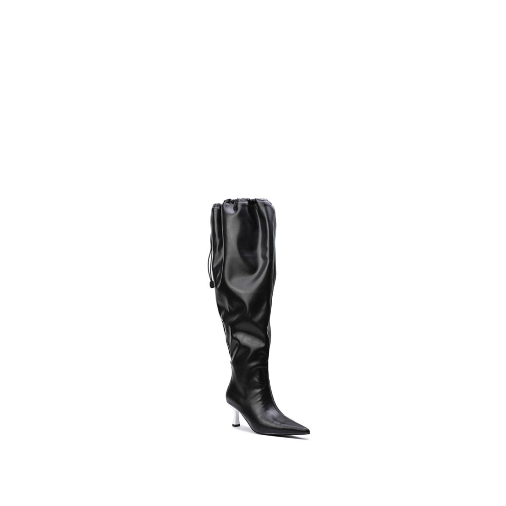 Colorful Bridge【Night Dive】Designed wrinkled high boots