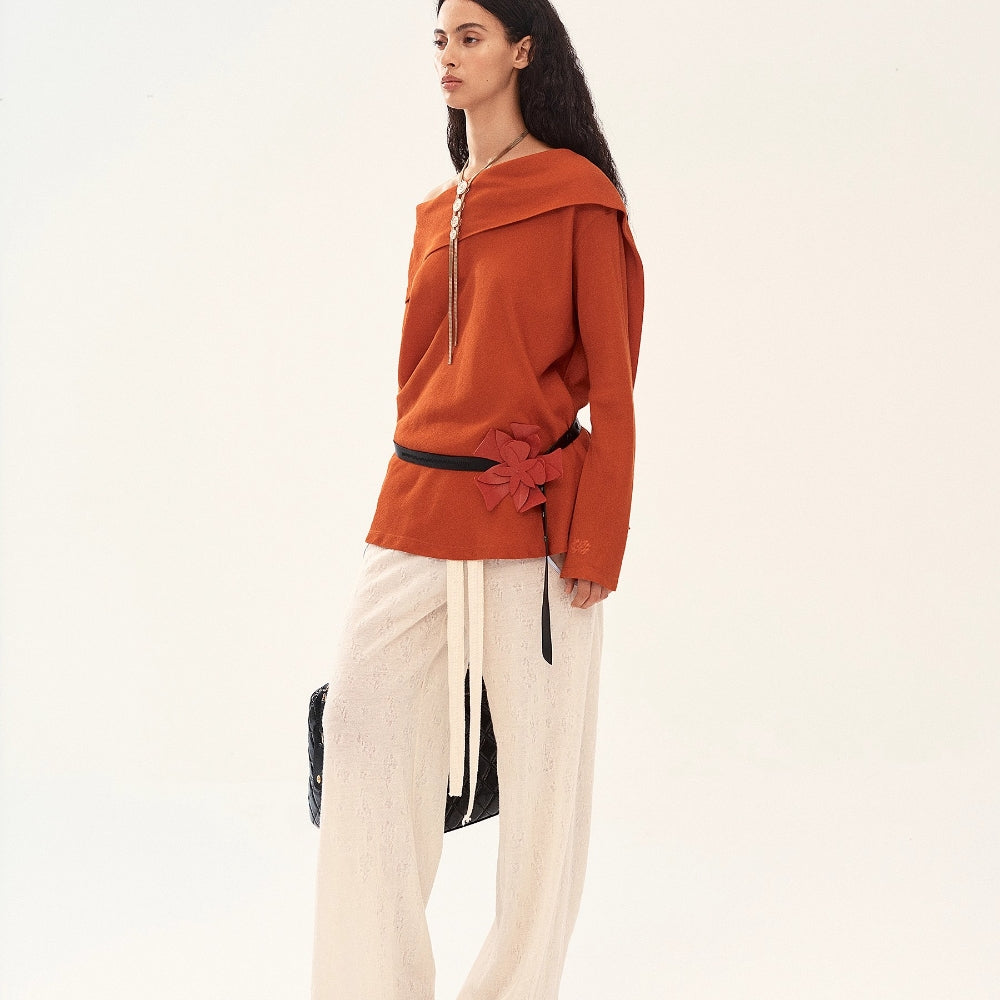 MEDIUM WELL Draped Neck Top