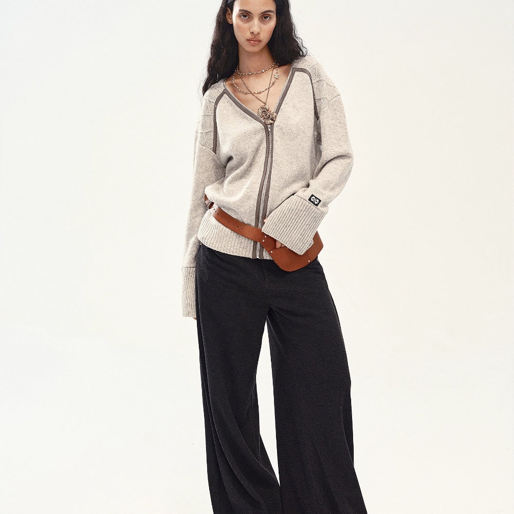 MEDIUM WELL Wool-Acetate Blend Trousers