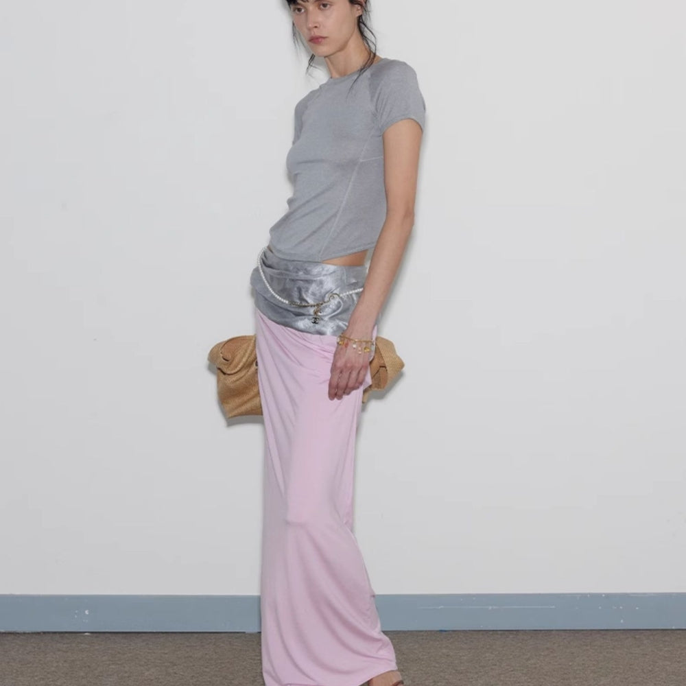 MEDIUM WELL TENCEL Wool Maxi Skirt