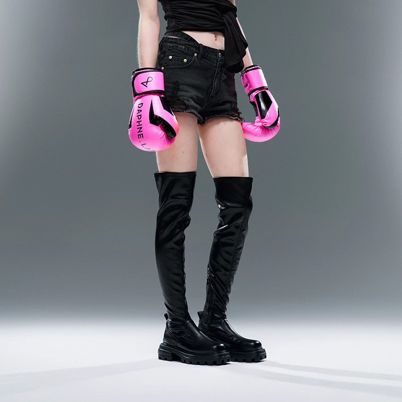 DAPHNELAB [Sugar Cube] Over-the-Knee Boots