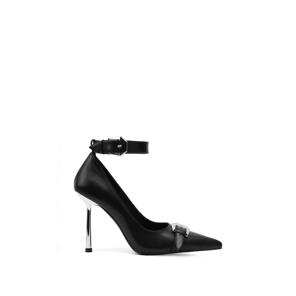 Colorful Bridge【Yueduo】Metal Buckle Strap High Heels
