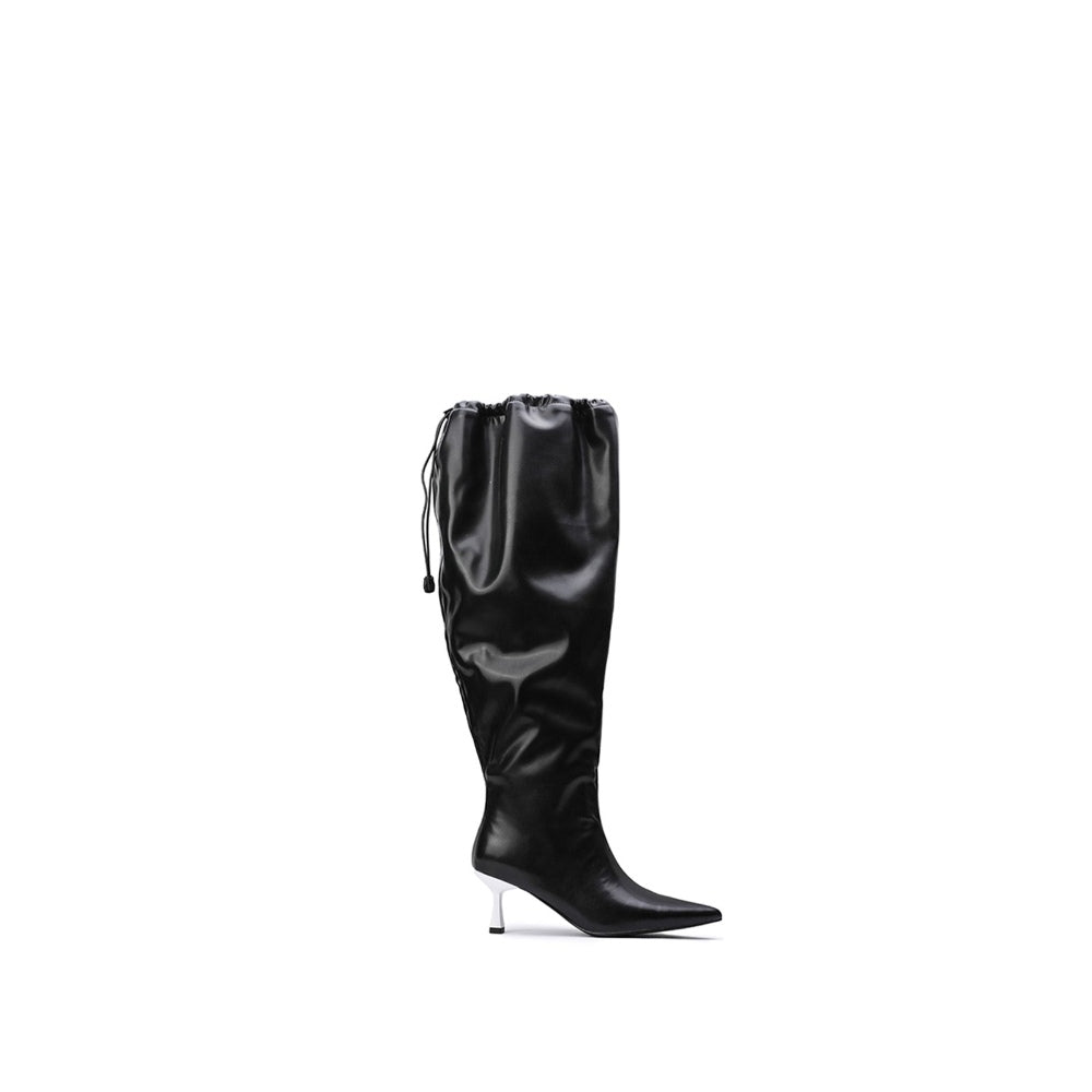 Colorful Bridge【Night Dive】Designed wrinkled high boots