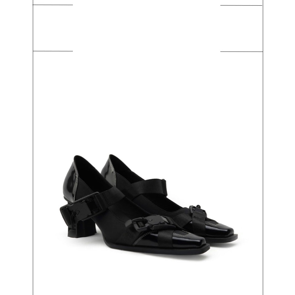 Colorful Bridge丨Functional Mary Jane Shoes Single Strap Women's High Heels