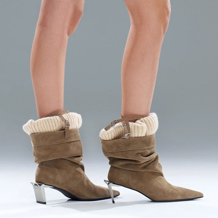 DAPHNE LAB [Sugar Cube] series ankle boots