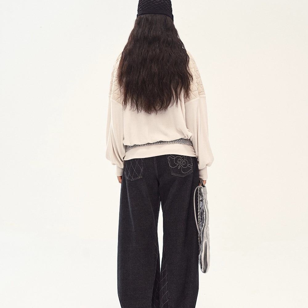 MEDIUM WELL V-neck Sweatshirt