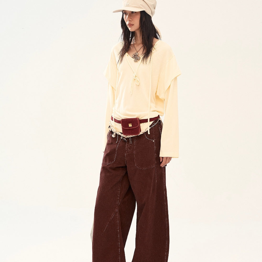 MEDIUM WELL Wool Silk Blend Top
