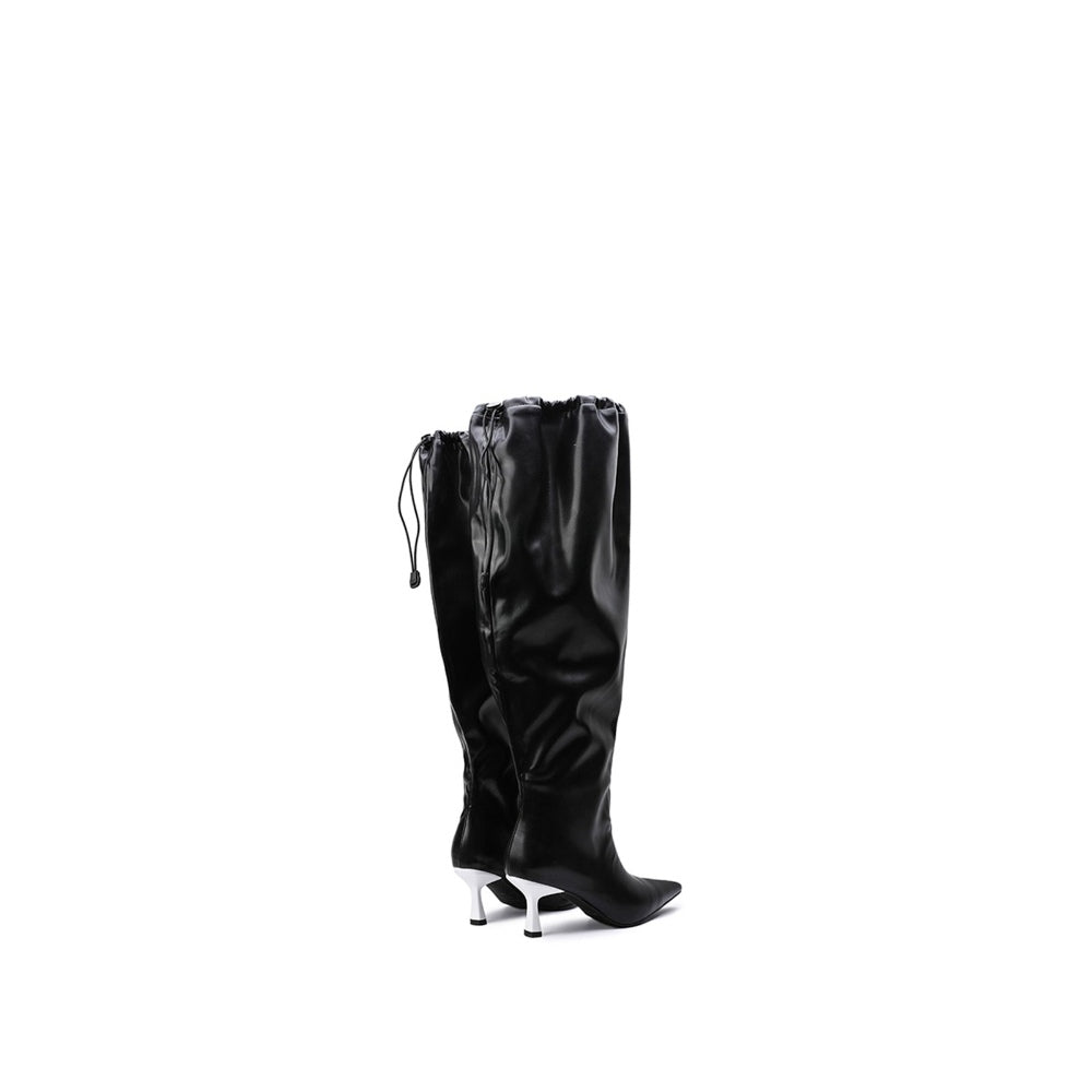 Colorful Bridge【Night Dive】Designed wrinkled high boots
