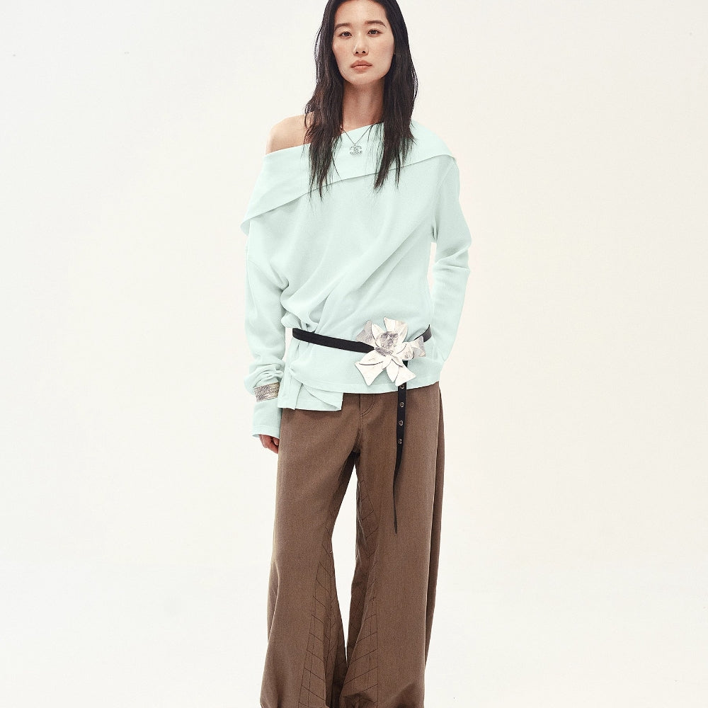 MEDIUM WELL Draped Neck Top