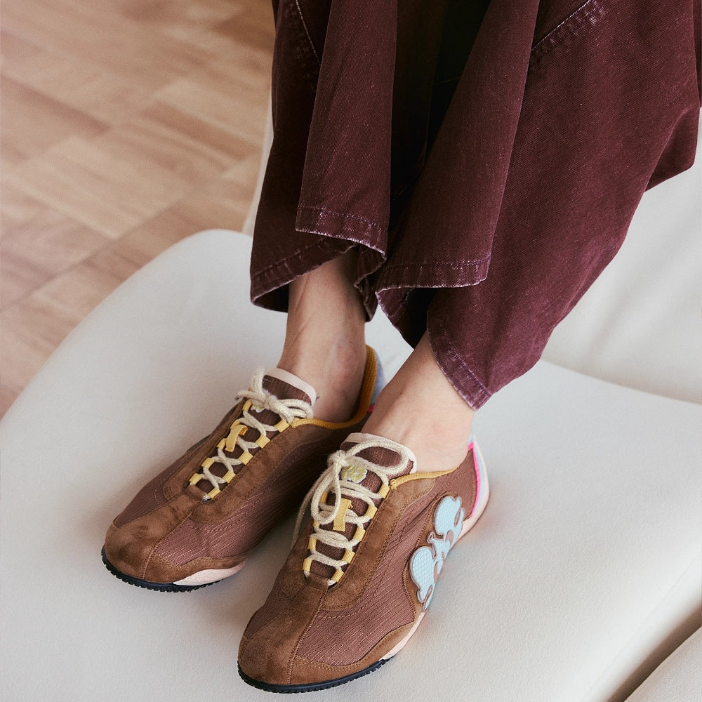 MEDIUM WELL Leather Panelled Sneakers