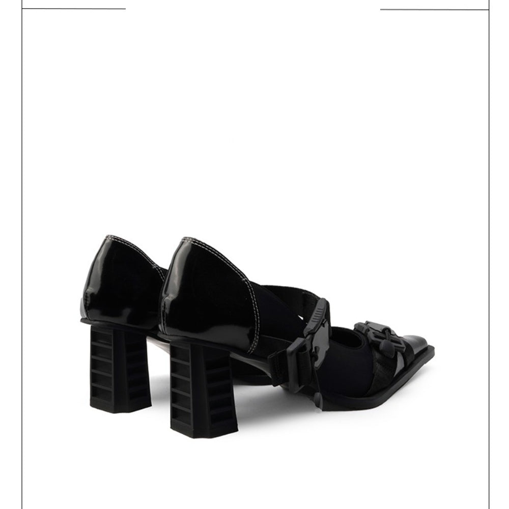 Colorful Bridge丨Functional Mary Jane Shoes Single Strap Women's High Heels
