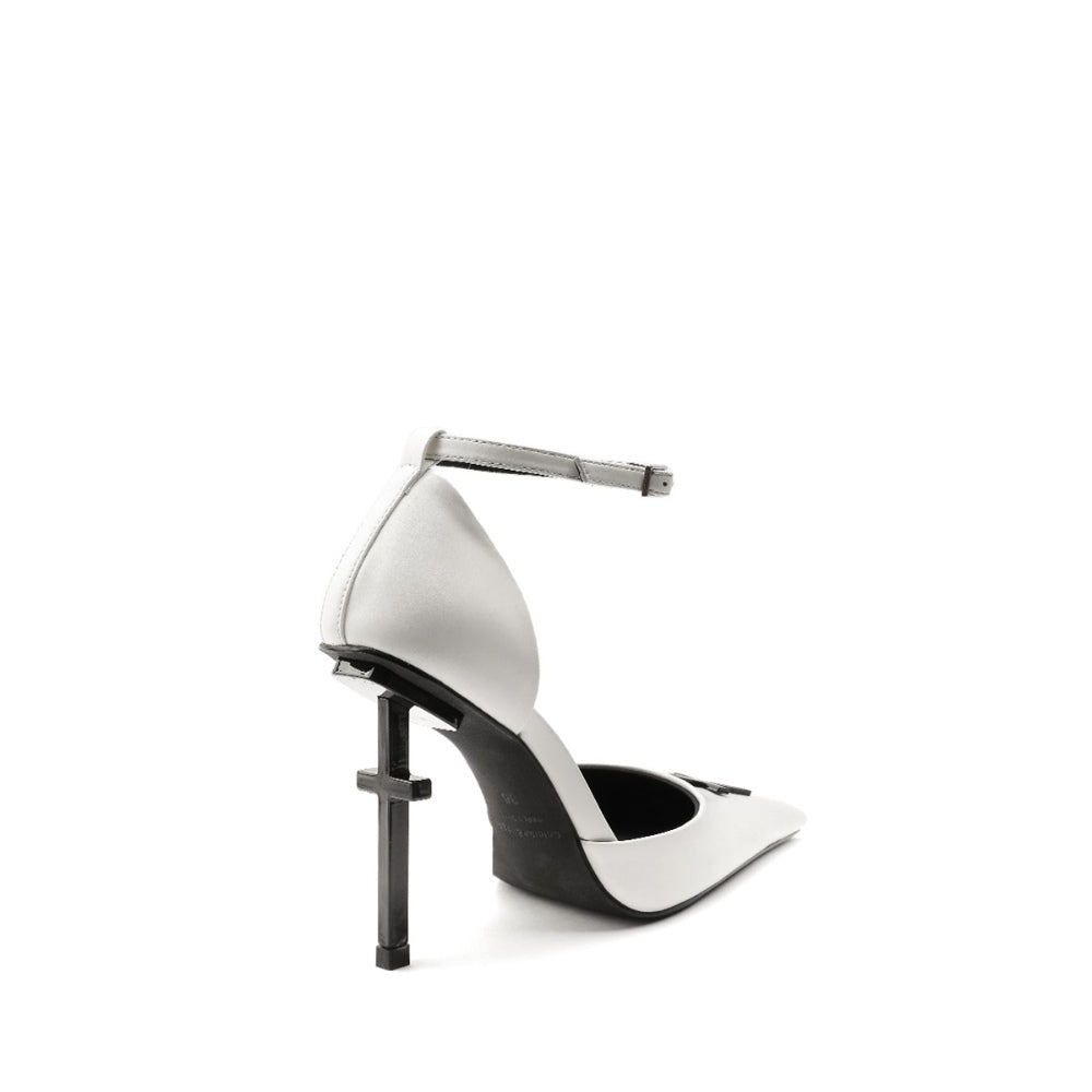 Colorful Bridge丨Crucifix Cross Series White Nun Sandals Women's High Heels
