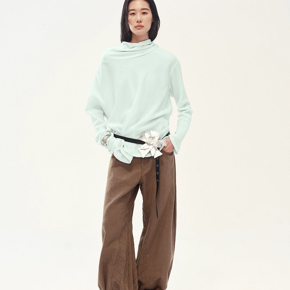 MEDIUM WELL Draped Neck Top