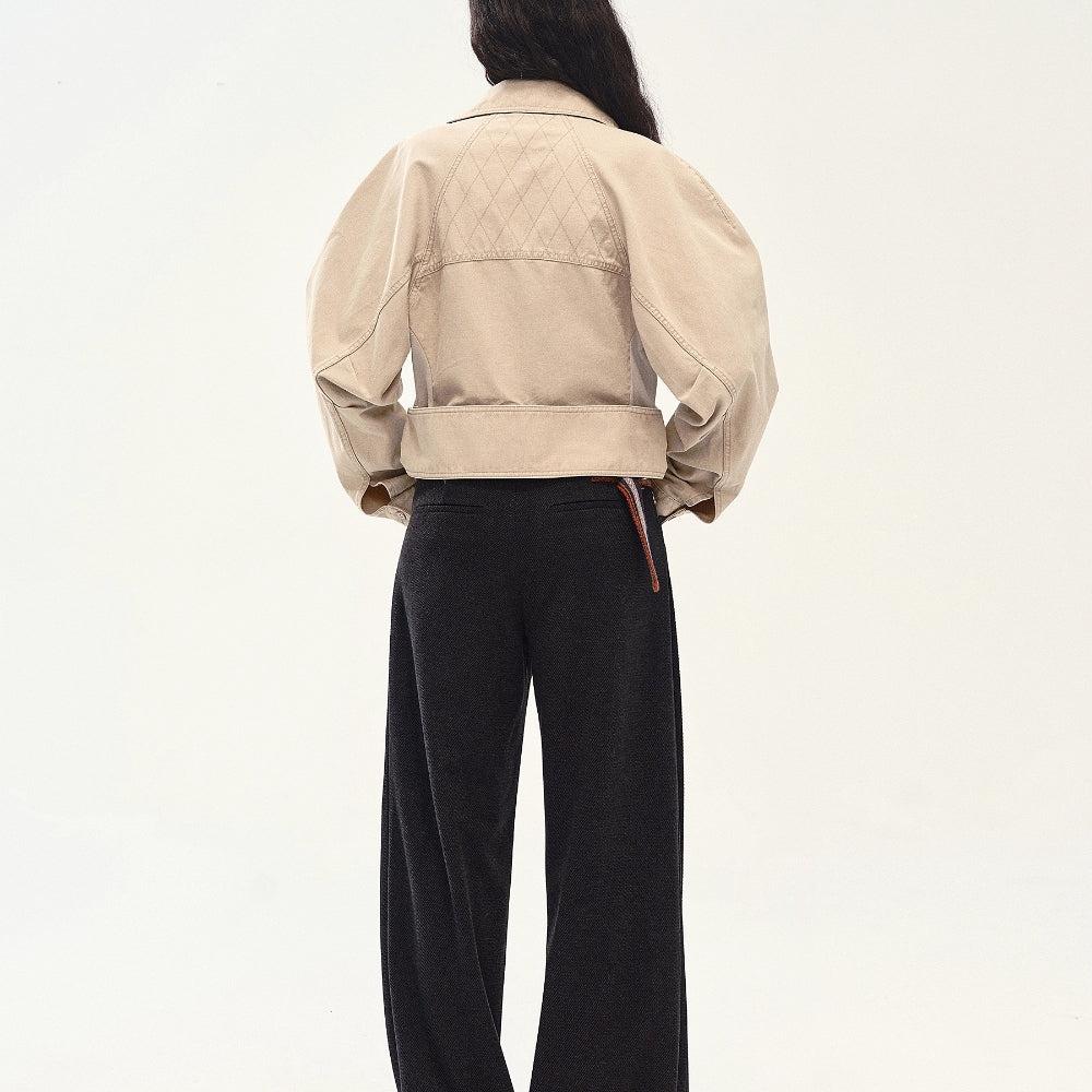 MEDIUM WELL Wool-Acetate Blend Trousers