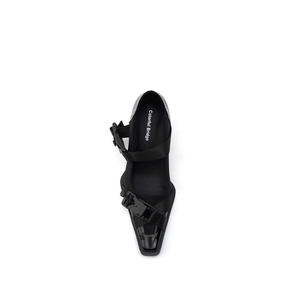 Colorful Bridge丨Functional Mary Jane Shoes Single Strap Women's High Heels