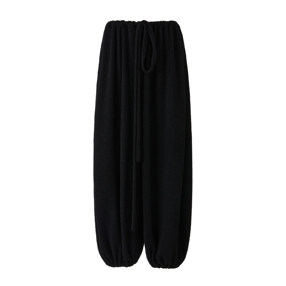 YUEXLIANG Simple air pleated grain wool pants