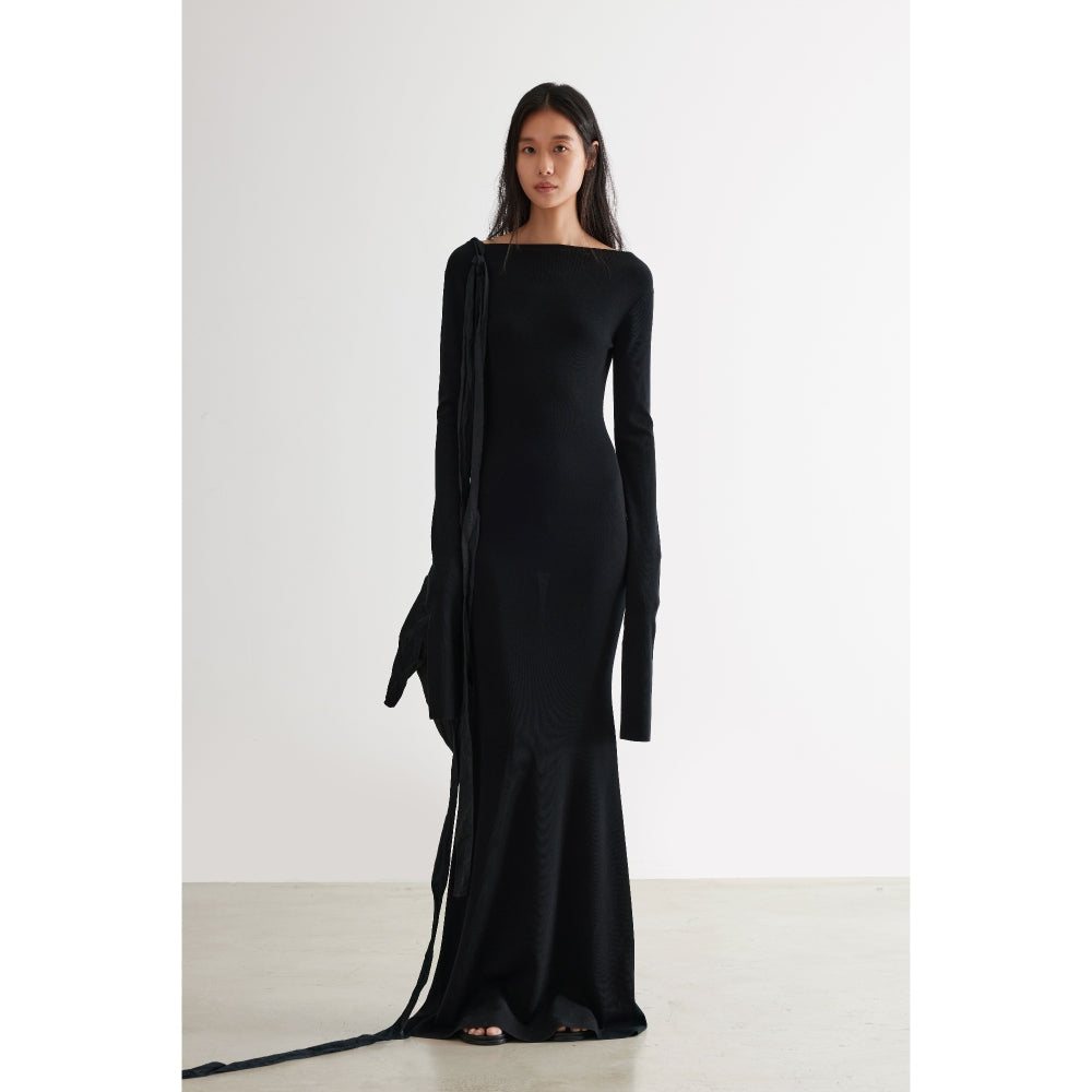 YUEXLIANG Reversible triangle hem wool dress