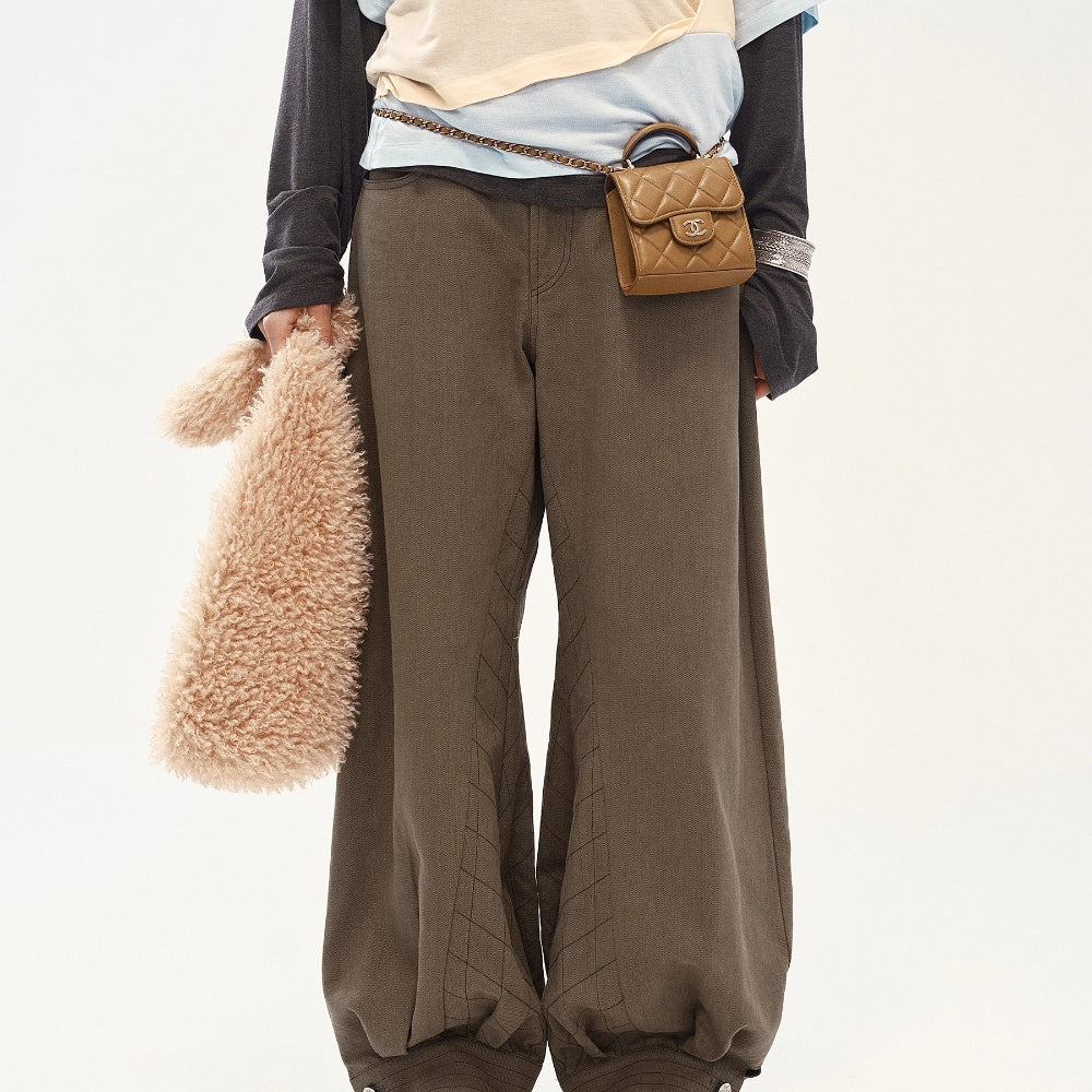 MEDIUM WELL Quilted Harem Pants