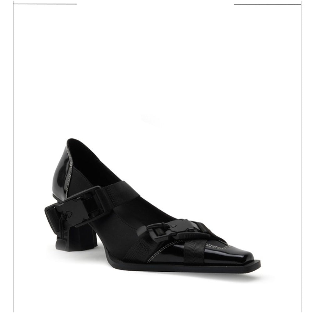 Colorful Bridge丨Functional Mary Jane Shoes Single Strap Women's High Heels