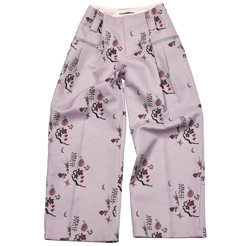 MEDIUM WELL Printed Wide-Leg Pants