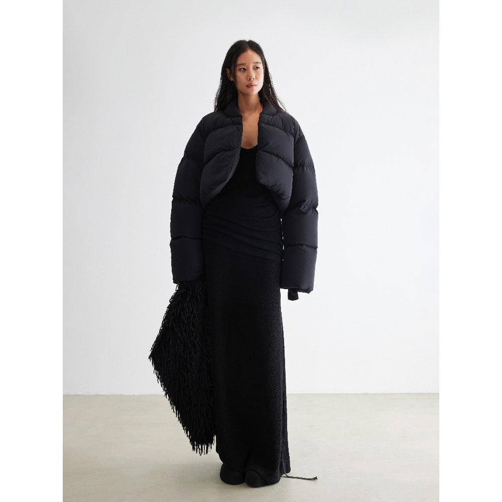 YUEXLIANG Loose goose down cloud collar short down jacket