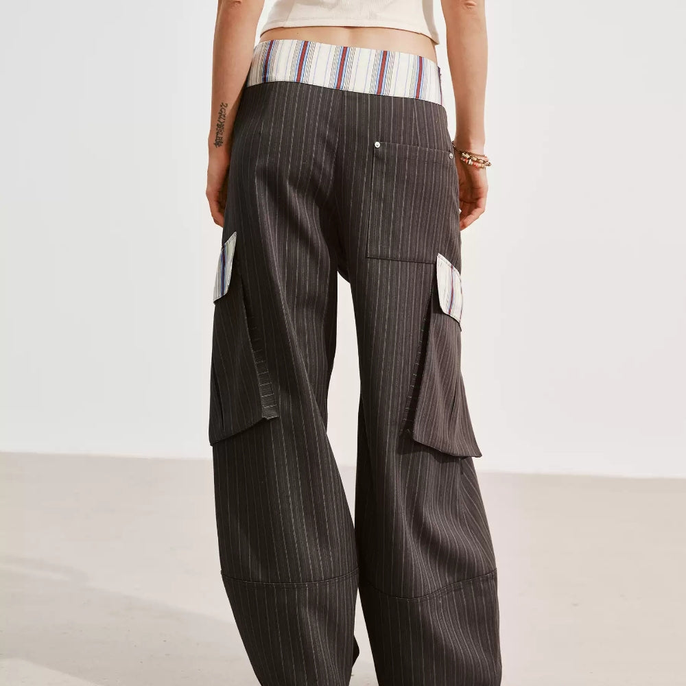MEDIUM WELL Striped Cargo Pants