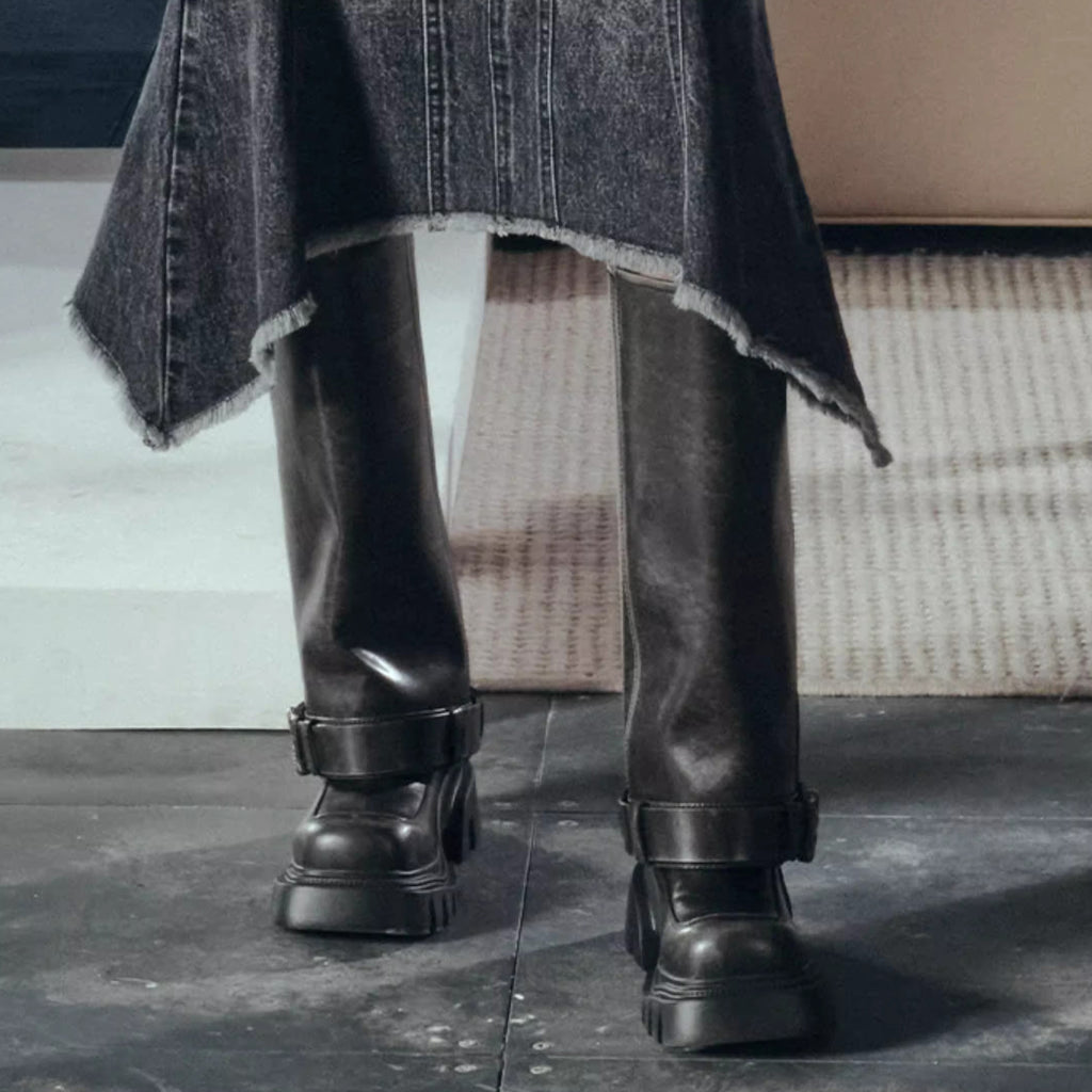 DAPHNELAB【Sugar Cube】High Boots