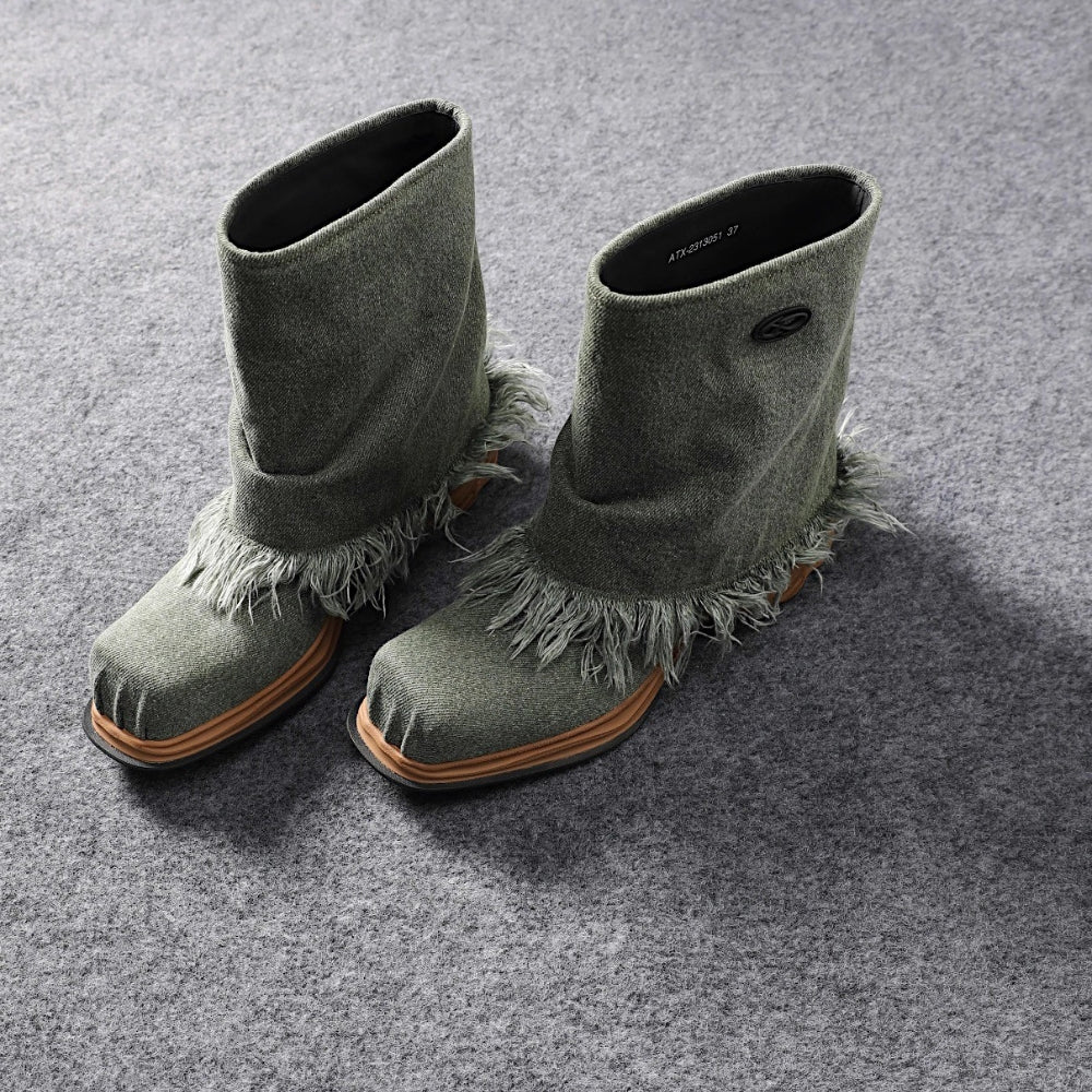 ATCROX METATUBE full cowhide trouser boots