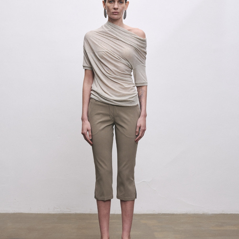 SANFRONTIERES Reversible Semi-Sheer Top