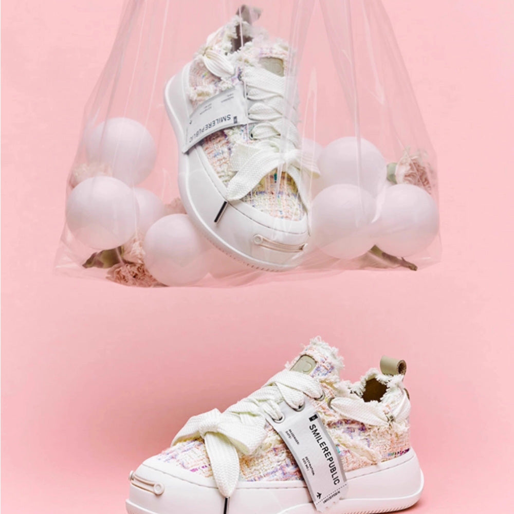 SMILEREPULIC open smile platform shoes blue