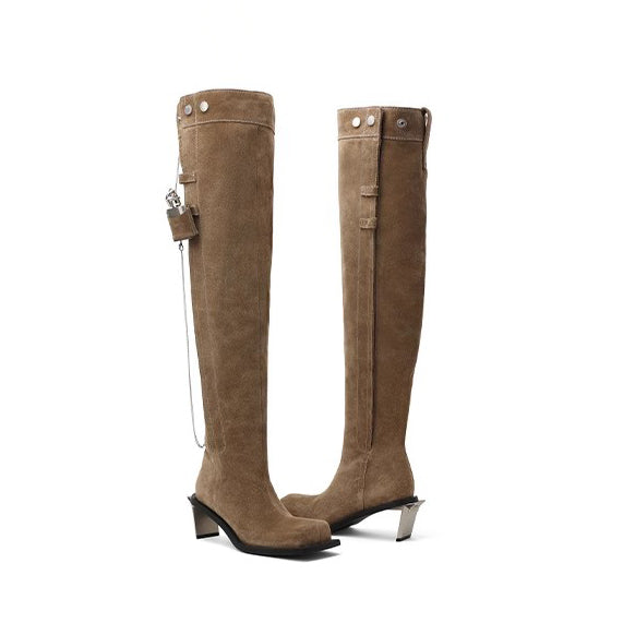 DAPHNE LAB [Sugar Cube] Over-the-Knee Boots