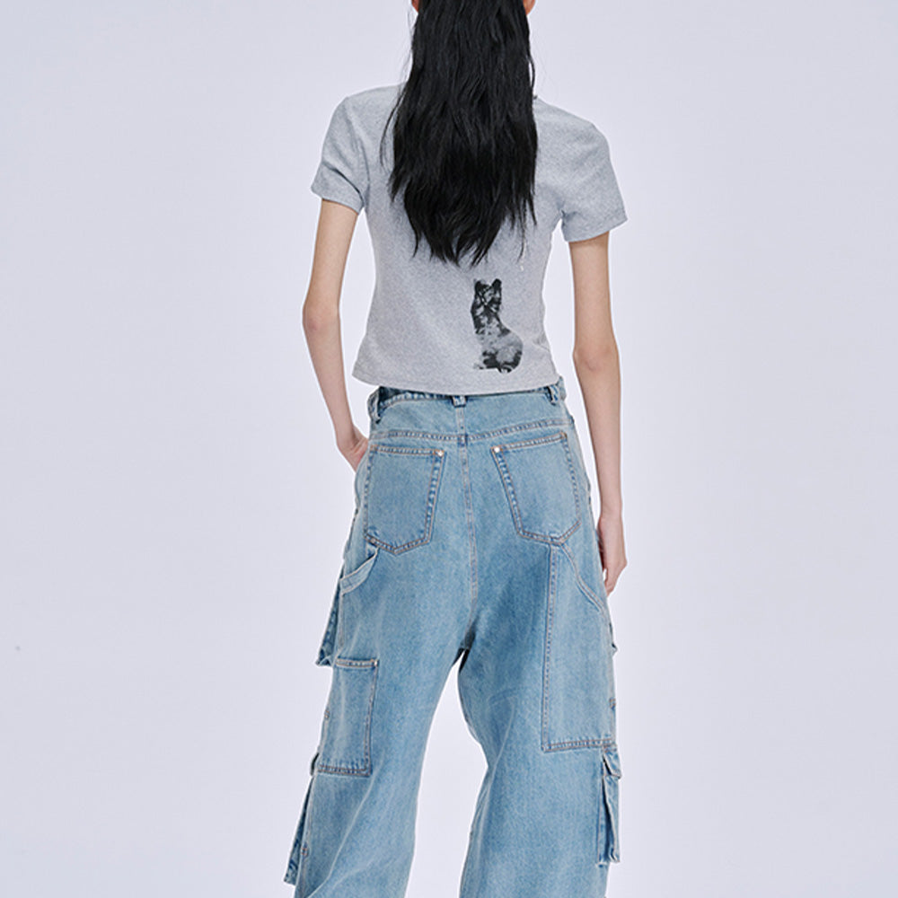 MARKGONG Fitted Cat Tee