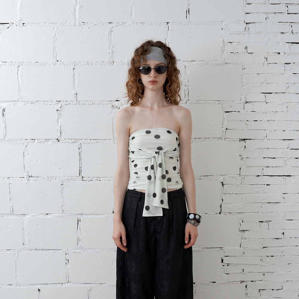 2AM POETRY Polka Dot Bustier