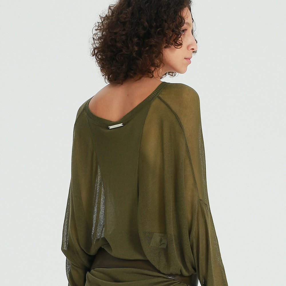 1COTHEN Butterfly Sleeve Dress