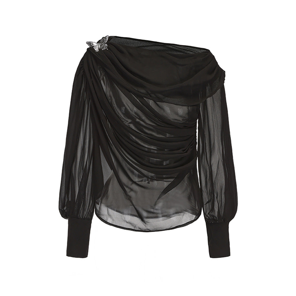 ARTE PURA White Chiffon Blouse